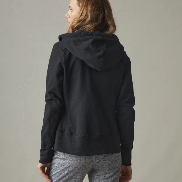 American Giant Black Women's Classic Full Zip Hoodie - Picture 2 of 7